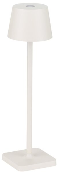Bílá kovová nabíjecí stolní LED lampa Nova Luce Deck