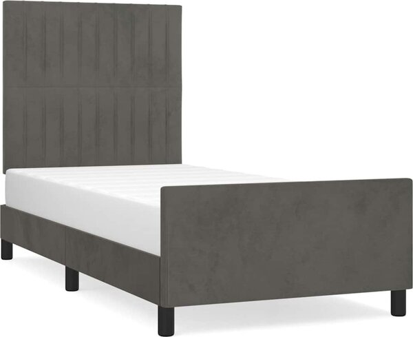 VidaXL Rám postele bez matrace 90 x 200 cm samet [3125856] Barva: Tmavě moddrá