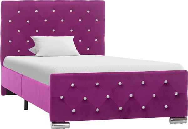 VidaXL Rám postele samet 90 x 200 cm [286823] Barva: Růžová