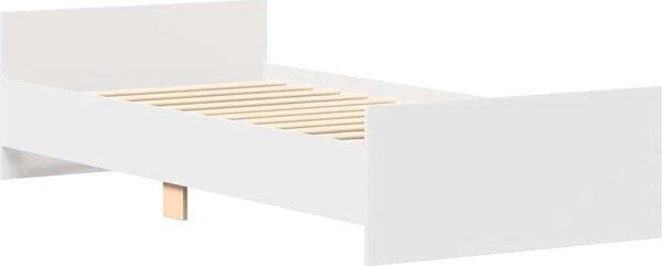 VidaXL Rám postele bez matrace 90 x 190 cm kompozitní dřevo [835939] Barva: Bílá