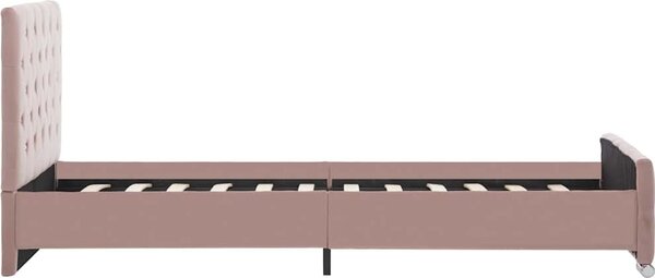 VidaXL Rám postele samet 90 x 200 cm [286823] Barva: Růžová