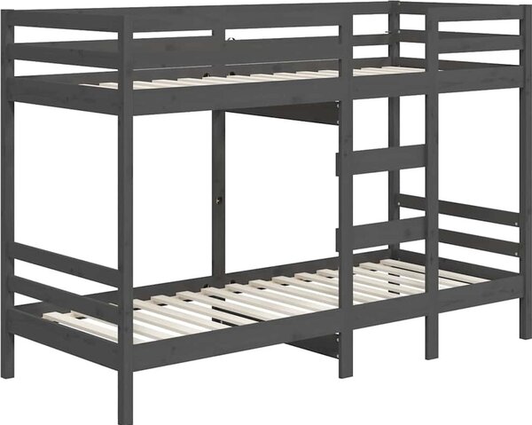 VidaXL Patrová postel 90 x 200 cm masivní borové dřevo [3139832] Barva: Přírodní