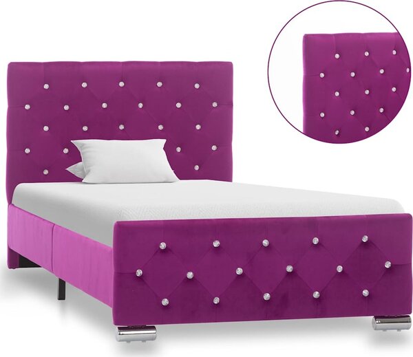 VidaXL Rám postele samet 90 x 200 cm [286823] Barva: Růžová