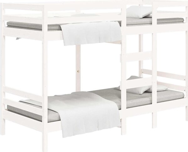VidaXL Patrová postel 90 x 200 cm masivní borové dřevo [3139832] Barva: Přírodní