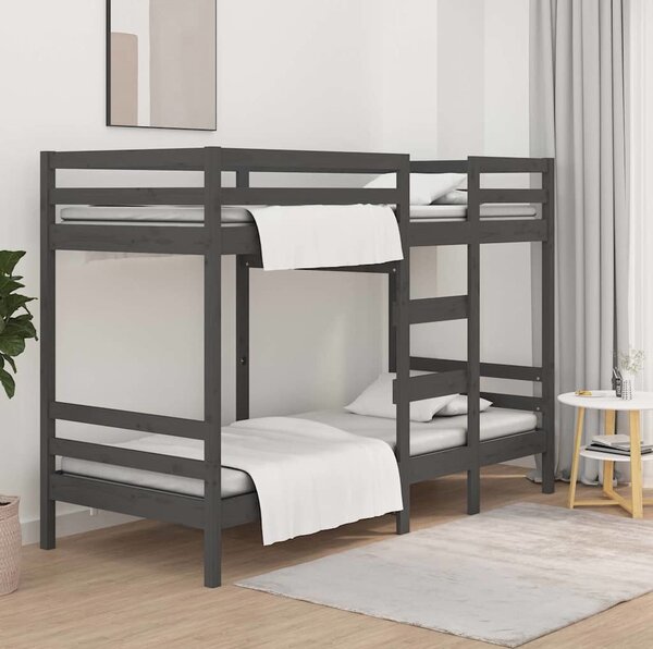 VidaXL Patrová postel 90 x 200 cm masivní borové dřevo [3139832] Barva: Přírodní