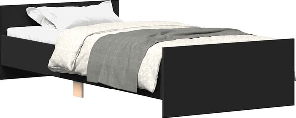 VidaXL Rám postele 90 x 200 cm kompozitní dřevo [835930] Barva: Černý dub