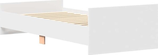 VidaXL Rám postele bez matrace 90 x 190 cm kompozitní dřevo [835939] Barva: Bílá