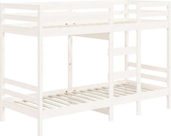VidaXL Patrová postel 90 x 200 cm masivní borové dřevo [3139832] Barva: Přírodní