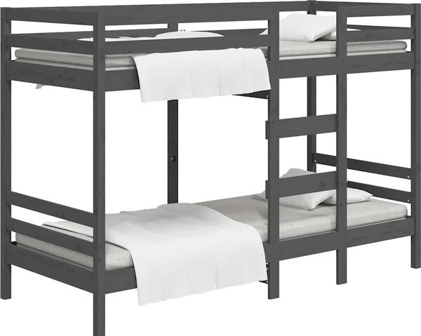 VidaXL Patrová postel 90 x 200 cm masivní borové dřevo [3139832] Barva: Přírodní