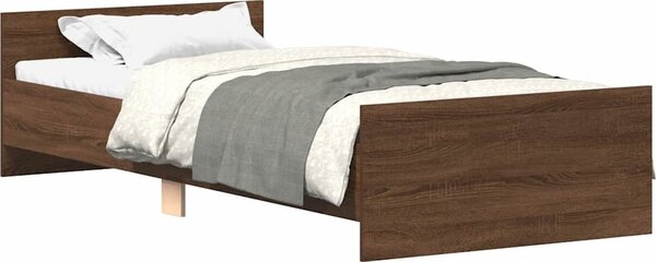 VidaXL Rám postele bez matrace 90 x 190 cm kompozitní dřevo [835939] Barva: Bílá