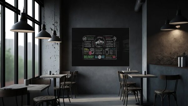 Skleněná tabule 120 x 60 cm ALLboards CLASSIC TS120x60BK
