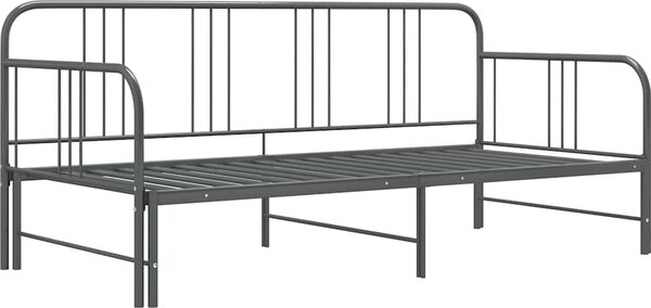 VidaXL Rám vysouvací postele/pohovky kovový 90 x 200 cm [324752] Barva: Šedá