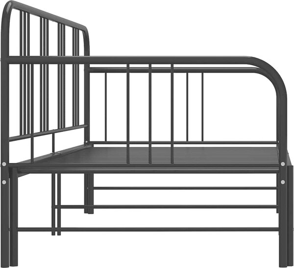 VidaXL Rám vysouvací postele/pohovky kovový 90 x 200 cm [324752] Barva: Šedá