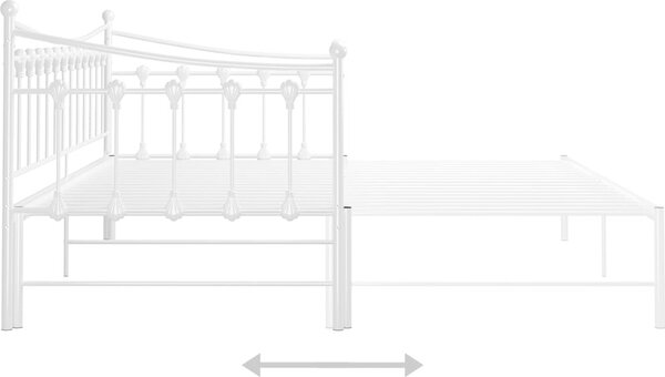 VidaXL Rám vysouvací postele/pohovky kovový 90 x 200 cm [324759] Barva: Černá