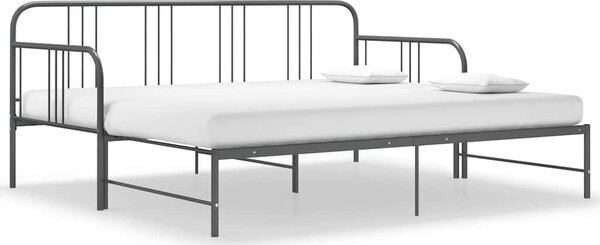 VidaXL Rám vysouvací postele/pohovky kovový 90 x 200 cm [324752] Barva: Šedá