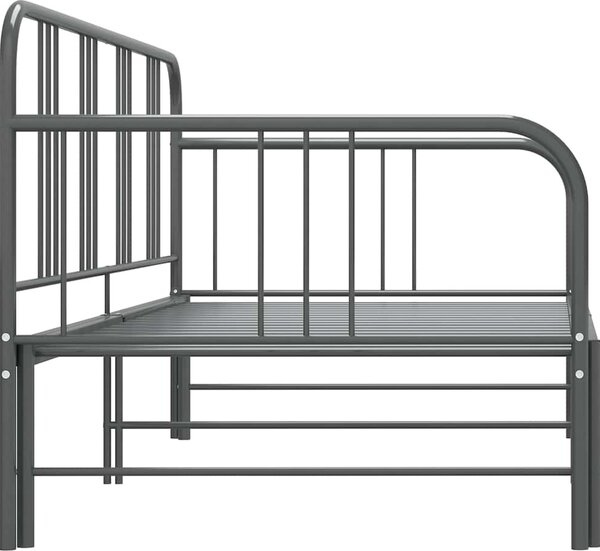 VidaXL Rám vysouvací postele/pohovky kovový 90 x 200 cm [324752] Barva: Šedá