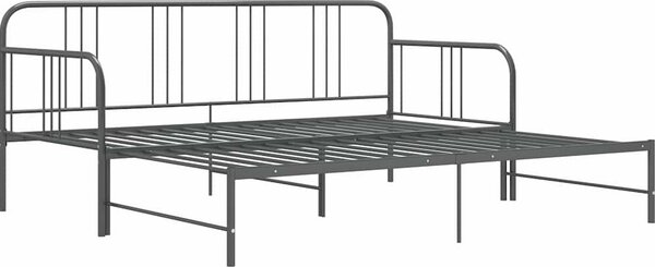 VidaXL Rám vysouvací postele/pohovky kovový 90 x 200 cm [324752] Barva: Šedá