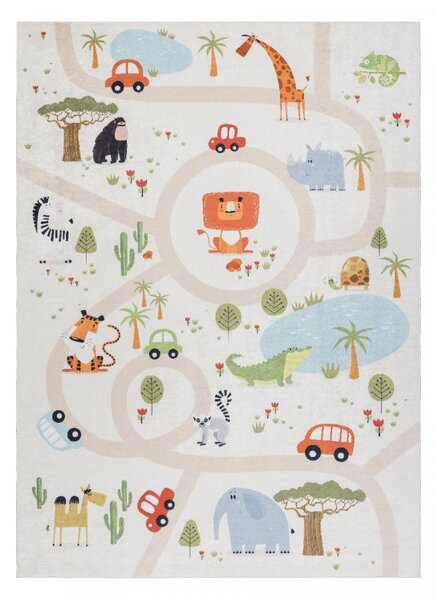 Hans Home | Dětský kusový koberec Bambino 1165 Zoo - 80x150