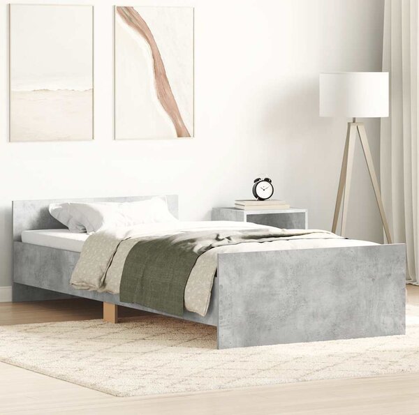 VidaXL Rám postele 100 x 200 cm kompozitní dřevo [835938] Barva: šedá sonoma