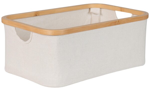 Béžový bavlněný úložný box Quax Stella 45 x 30 cm