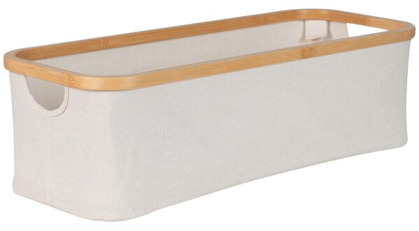 Béžový bavlněný úložný box Quax Stella 60 x 24 cm