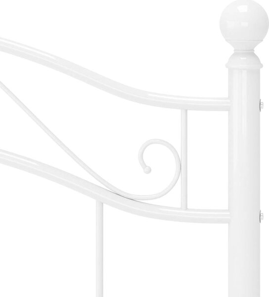 VidaXL Rám postele kov 90 x 200 cm [324989] Barva: Bílá