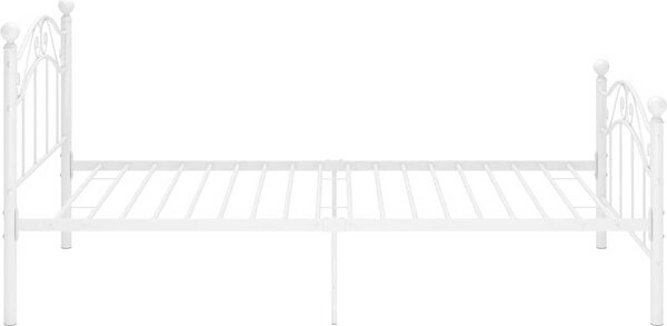VidaXL Rám postele kov 90 x 200 cm [324989] Barva: Bílá