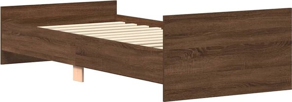 VidaXL Rám postele 100 x 200 cm kompozitní dřevo [835938] Barva: šedá sonoma