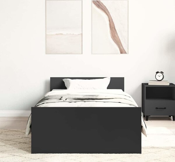 VidaXL Rám postele 100 x 200 cm kompozitní dřevo [835938] Barva: šedá sonoma