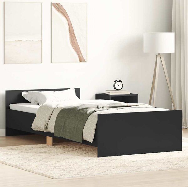 VidaXL Rám postele 100 x 200 cm kompozitní dřevo [835938] Barva: šedá sonoma