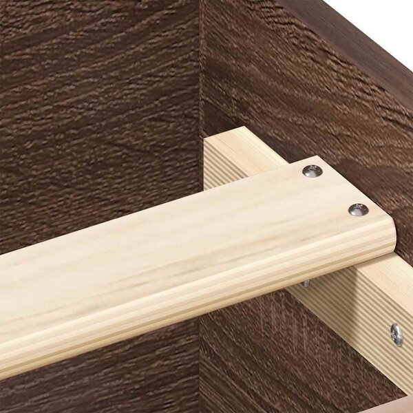 VidaXL Rám postele 100 x 200 cm kompozitní dřevo [835938] Barva: šedá sonoma