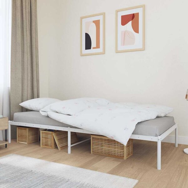 VidaXL Kovový rám postele 90 x 200 cm [350839] Barva: Bílá