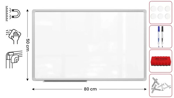ALLboards PREMIUM EX85 magnetická tabule 80 x 50 cm