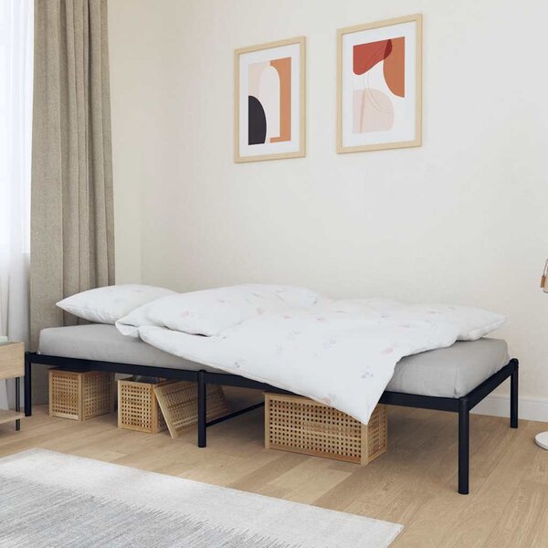 VidaXL Kovový rám postele 90 x 200 cm [350839] Barva: Bílá
