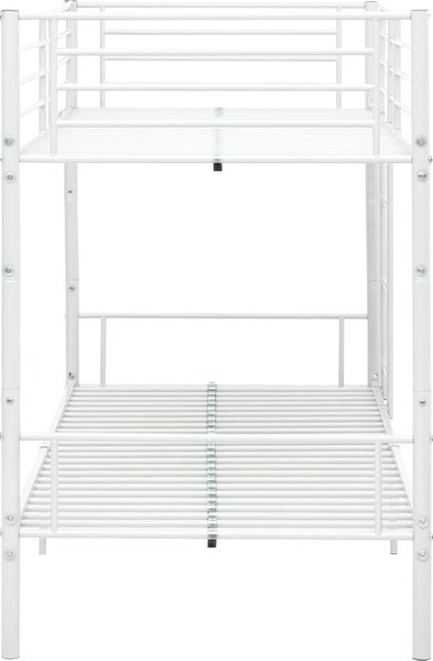 VidaXL Poschoďová postel kov 90 x 200 cm [287910] Barva: Černá