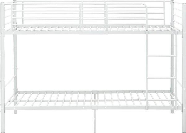 VidaXL Poschoďová postel kov 90 x 200 cm [287910] Barva: Černá