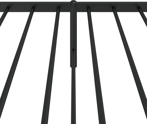 VidaXL Kovový rám postele s čelem 90 x 200 cm [350924] Barva: Černá