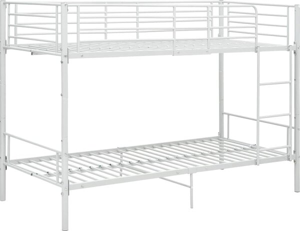 VidaXL Poschoďová postel kov 90 x 200 cm [287910] Barva: Černá