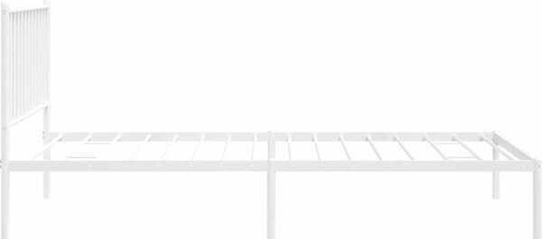 VidaXL Kovový rám postele s čelem 90 x 200 cm [350924] Barva: Černá
