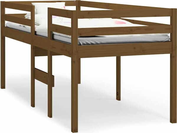 VidaXL Patrová postel 75 x 190 cm masivní borové dřevo [821621] Barva: Přírodní