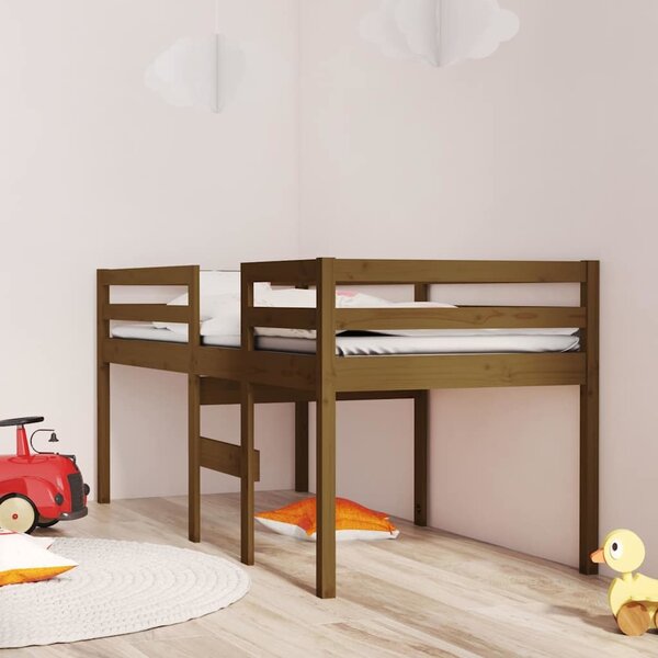 VidaXL Patrová postel 75 x 190 cm masivní borové dřevo [821621] Barva: Přírodní