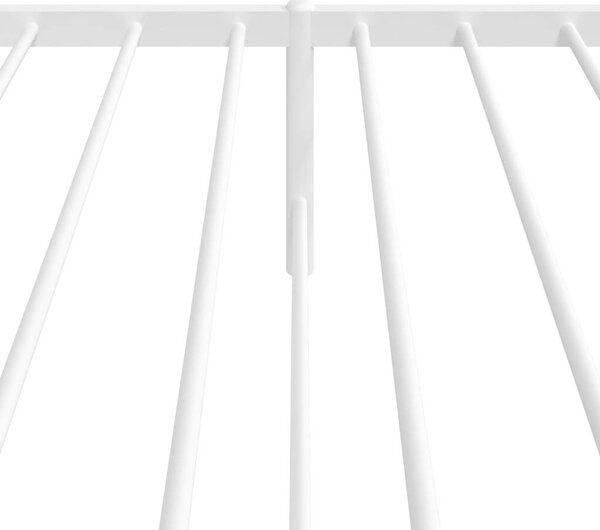 VidaXL Kovový rám postele s čelem 90 x 200 cm [350924] Barva: Černá