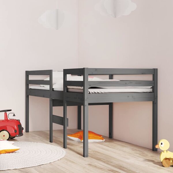 VidaXL Patrová postel 90 x 190 cm masivní borové dřevo [821618] Barva: Bílá
