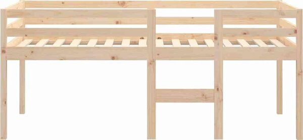 VidaXL Patrová postel 90 x 190 cm masivní borové dřevo [821618] Barva: Bílá