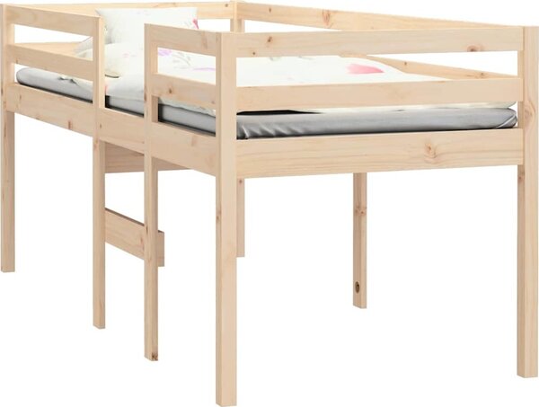VidaXL Patrová postel 90 x 190 cm masivní borové dřevo [821618] Barva: Bílá