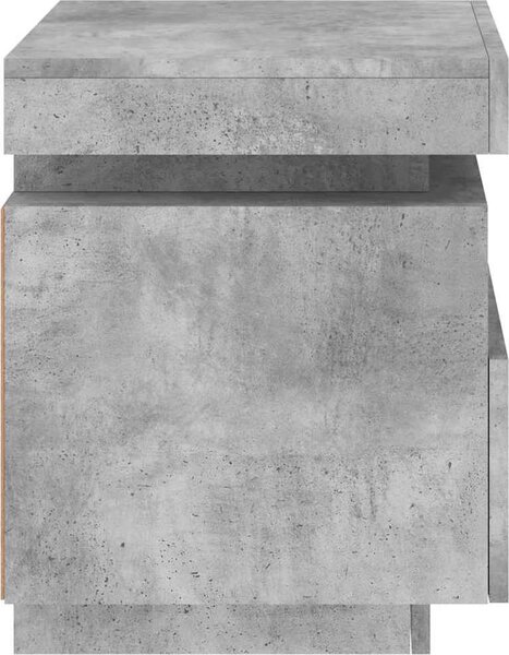 VidaXL Noční stolky s LED osvětlením 2 ks 40x39x48,5 cm [836785] Barva: Černá