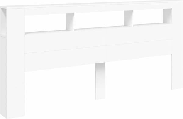 VidaXL Čelo postele s LED 220x18,5x103,5 cm kompozitní dřevo [837374] Barva: dub artisan