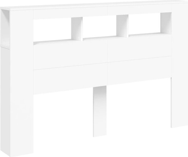 VidaXL Čelo postele s LED 160x18,5x103,5 cm kompozitní dřevo [837352] Barva: dub artisan