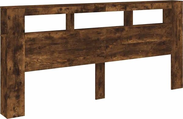 VidaXL Čelo postele s LED 220x18,5x103,5 cm kompozitní dřevo [837374] Barva: dub artisan