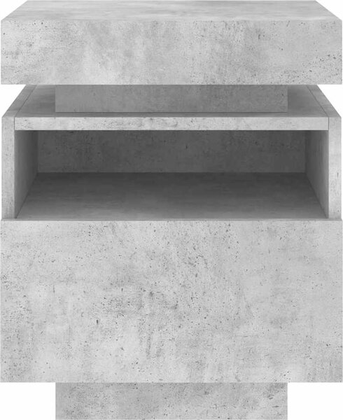 VidaXL Noční stolky s LED osvětlením 2 ks 40x39x48,5 cm [836785] Barva: Černá